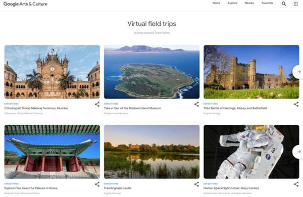 Google的360度导览功能将在“艺术与文化”应用中继续显示