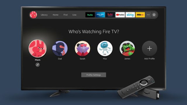 亚马逊重新设计的Fire TV界面增加了用户个人资料和新外观