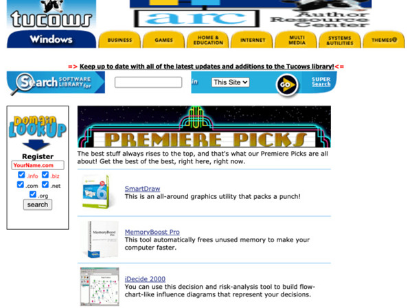 Tucows关闭了曾经流行的软件下载站点