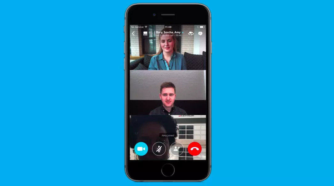 在iOS版Skype中模糊完美的背景