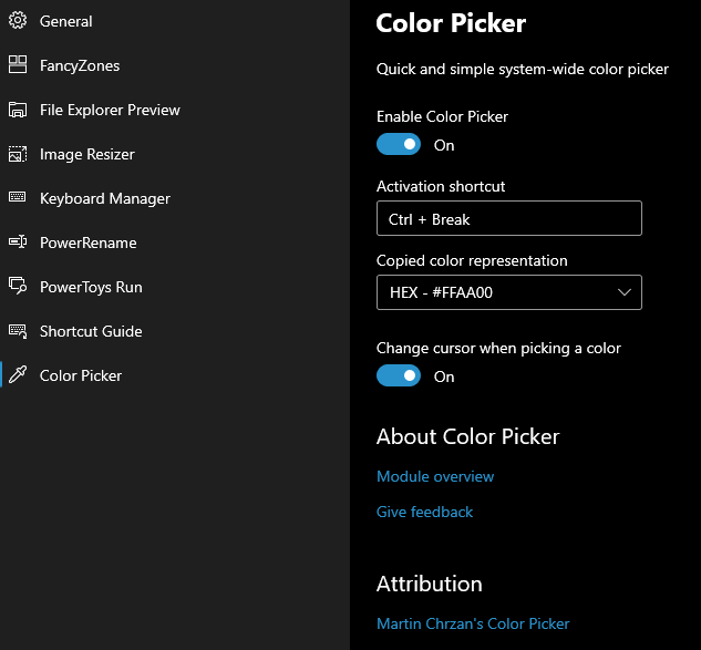 Windows 10 PowerToys 0.20为前端开发人员提供了这个新的颜色选择器