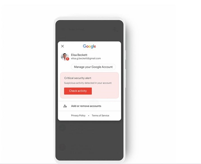 Google首次发布有关黑客可能入侵您帐户的新警报