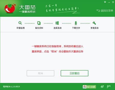 大番茄一键重装系统V1.2.1免费版