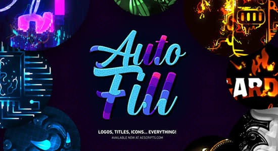 AEscripts AutoFill(图层边界自动填充生长动画AE插件)