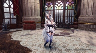 怪物猎人世界冰原魅惑狐女服装MOD
