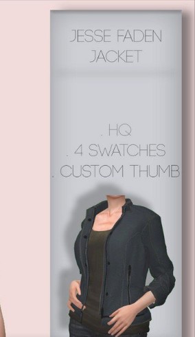 模拟人生4女性时尚的帅气夹克MOD