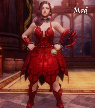 怪物猎人世界冰原赤色美化开花套MOD