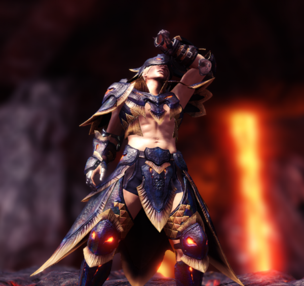 怪物猎人世界冰原Lavasioth装甲MOD