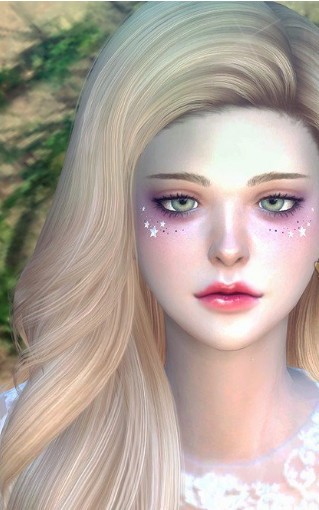 模拟人生4可爱星星腮红MOD