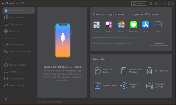 AnyTrans for iOS(IOS传输管理工具)
