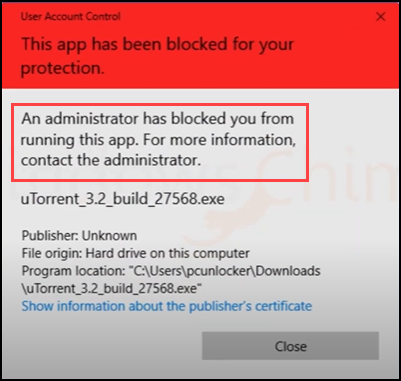 Windows10提示“此应用程序已被阻止以保护您”怎么办