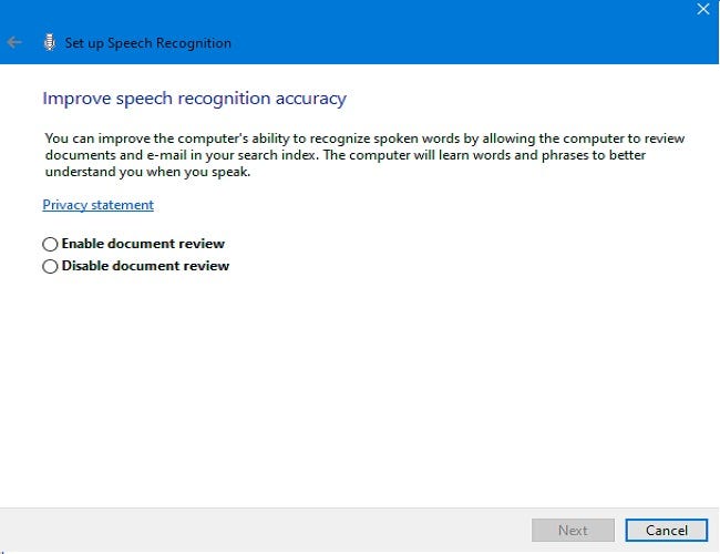 在Windows10系统电脑中用你的声音打字教程