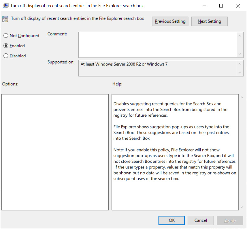 win10开始禁止bing必须搜索菜单