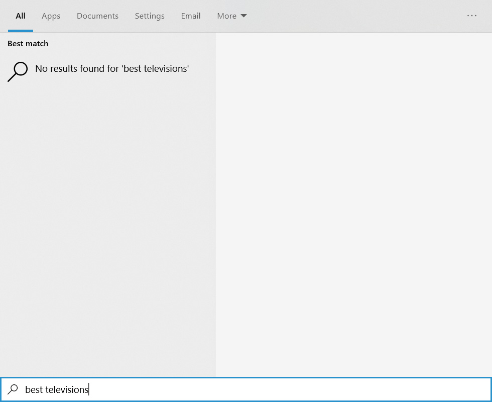 win10开始禁止bing必须搜索菜单