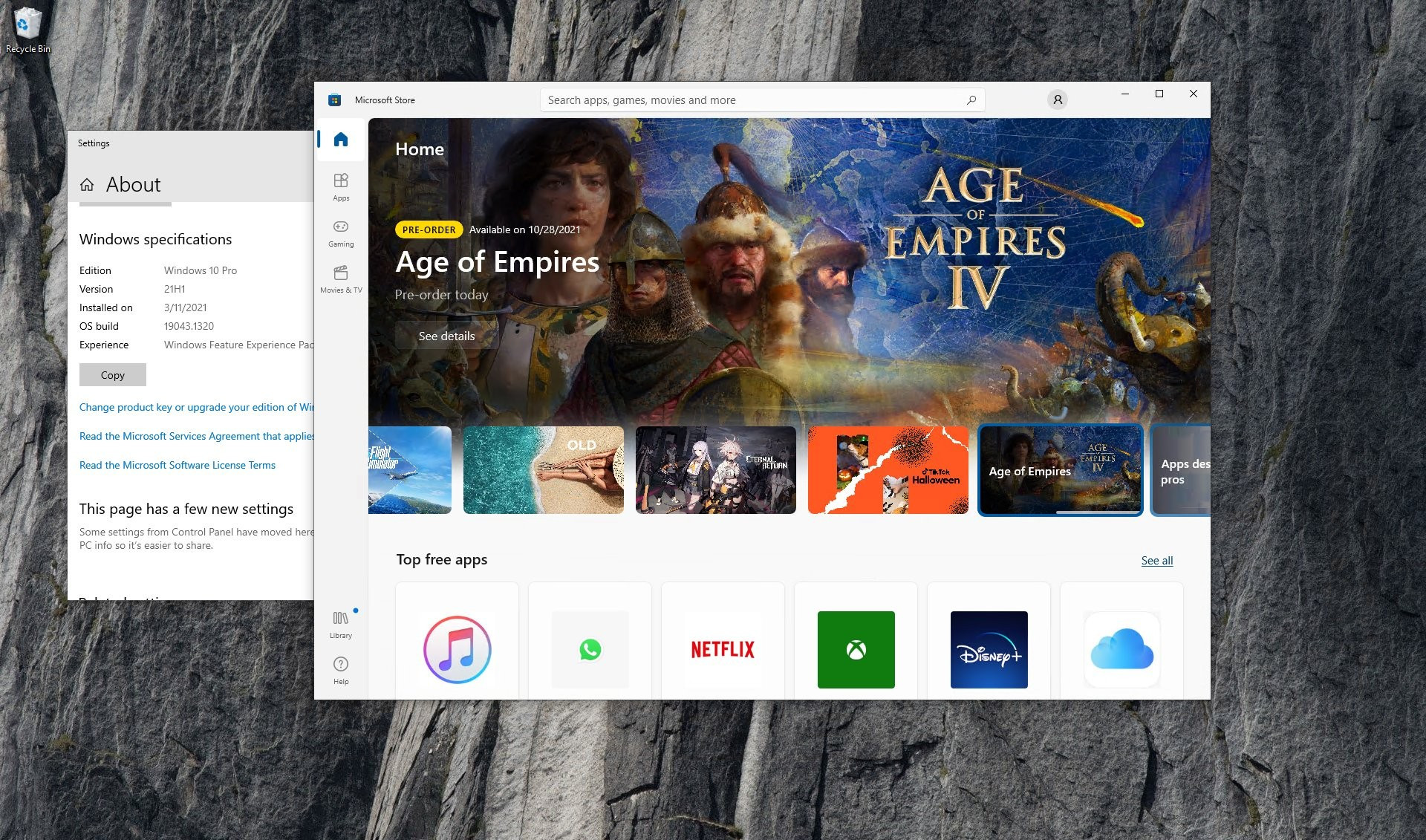 Win10微软商城中的中英混搭怎么解决