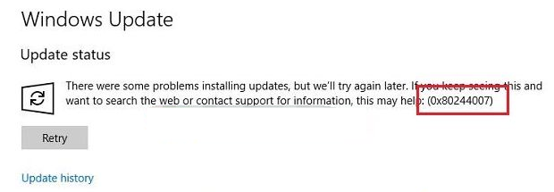 Win10更新错误0x8024007怎么办