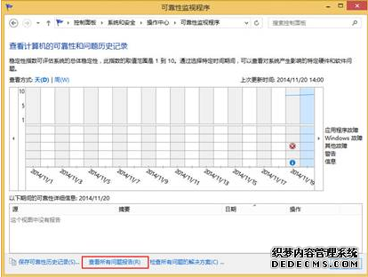 教你删除win8可靠性问题报告的记录