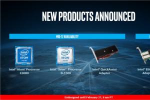 Intel史上最强Atom C3000芯片公布：首发16核性能