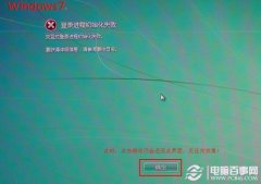 Win7开机蓝屏或提示＂登录进程初始化失败＂