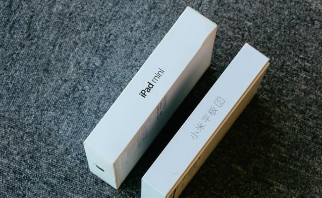 小米苹果平板对决 小米平板2和iPad mini 2开箱对比
