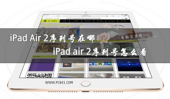 iPad Air 2序列号在哪 iPad air 2序列号怎么看?