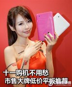 平板电脑选购不用愁 低价品牌平板电脑推荐