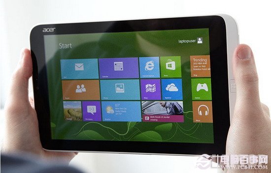 首款8.1英寸Win8平板宏碁W3评测 www.pc841.com